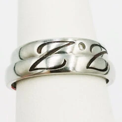 Bague Initiale En Or Pour Couple -Vivalatina Boutiqe Bague mariage initiale pour couple 3