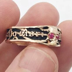 Bague Memento Mori 31 Bague Memento Mori -Vivalatina Boutiqe Bague memento mori 14