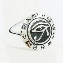 Bague Oeil D'Horus Égyptien -Vivalatina Boutiqe Bague oeil Horus celeste 2