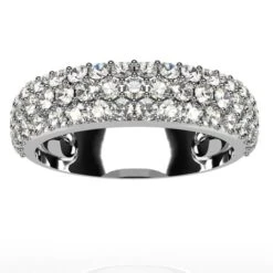Bague Avec Pavage De Diamants -Vivalatina Boutiqe Bague pavage diamants blancs 1
