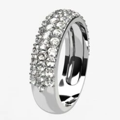 Bague Avec Pavage De Diamants -Vivalatina Boutiqe Bague pavage diamants blancs 2