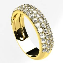 Bague Avec Pavage De Diamants -Vivalatina Boutiqe Bague pavage diamants blancs 6