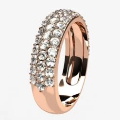 Bague Avec Pavage De Diamants -Vivalatina Boutiqe Bague pavage diamants blancs 8