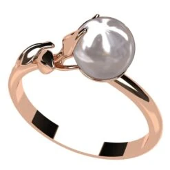 Bague Perle De Culture -Vivalatina Boutiqe Bague perle culture or 11