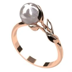 Bague Perle De Culture -Vivalatina Boutiqe Bague perle culture or 15