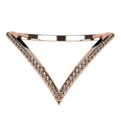 Bague De Phalange Chevron Avec Milegrain -Vivalatina Boutiqe Bague phalange 8