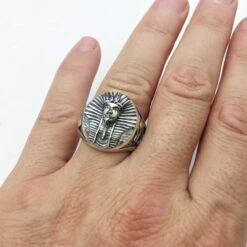 Bague Pharaon En Argent Pour Homme -Vivalatina Boutiqe Bague pharaon 17