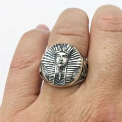 Bague Pharaon En Argent Pour Homme -Vivalatina Boutiqe Bague pharaon 20