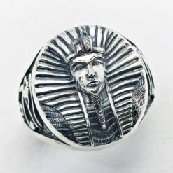 Bague Pharaon En Argent Pour Homme -Vivalatina Boutiqe Bague pharaon 9