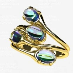 Bague Pierre De Lune -Vivalatina Boutiqe Bague pierre lune or 12