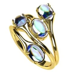 Bague Pierre De Lune -Vivalatina Boutiqe Bague pierre lune or 13