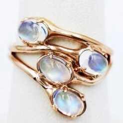 Bague Pierre De Lune -Vivalatina Boutiqe Bague pierre lune or 3