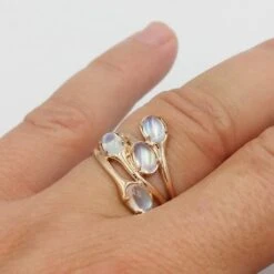 Bague Pierre De Lune -Vivalatina Boutiqe Bague pierre lune or 4