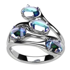 Bague Pierre De Lune -Vivalatina Boutiqe Bague pierre lune or 6