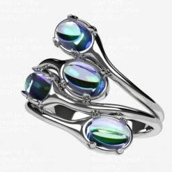 Bague Pierre De Lune -Vivalatina Boutiqe Bague pierre lune or 8