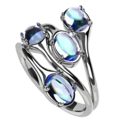 Bague Pierre De Lune -Vivalatina Boutiqe Bague pierre lune or 9