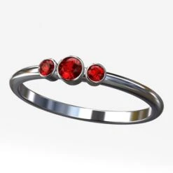 Bague Platine Rubis -Vivalatina Boutiqe Bague platine rubis 4