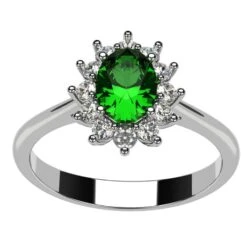 Bague Pompadour Émeraude