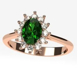 Bague Pompadour Émeraude -Vivalatina Boutiqe Bague pompadour Emeraude 11