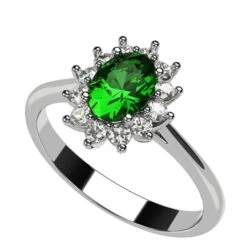 Bague Pompadour Émeraude -Vivalatina Boutiqe Bague pompadour Emeraude 4