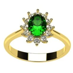 Bague Pompadour Émeraude -Vivalatina Boutiqe Bague pompadour Emeraude 5