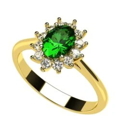 Bague Pompadour Émeraude -Vivalatina Boutiqe Bague pompadour Emeraude 8