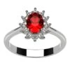 Bague Pompadour Rubis En Or Et Halo De Diamants 2 Bague Pompadour Rubis En Or Et Halo De Diamants -Vivalatina Boutiqe Bague pompadour rubis 1