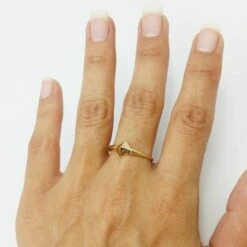 Bague Pyramide En Or -Vivalatina Boutiqe Bague pyramide or 6