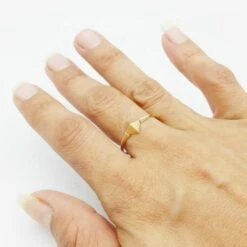Bague Pyramide En Or -Vivalatina Boutiqe Bague pyramide or 7