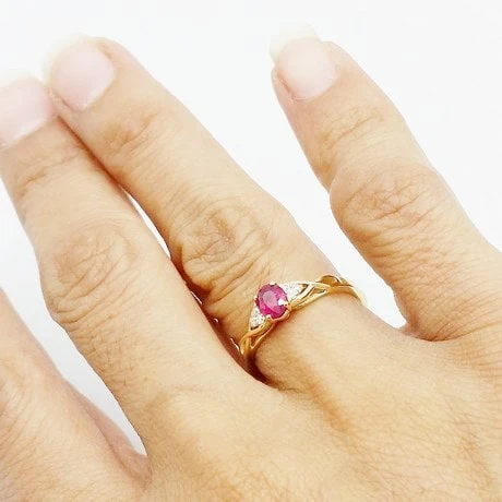 Bague Rubis En Or 14 Bague Rubis En Or – Image 12