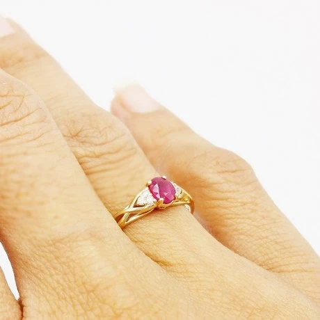 Bague Rubis En Or 15 Bague Rubis En Or – Image 13
