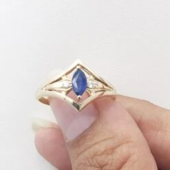 Bague Saphir Marquise 31 Bague Saphir Marquise -Vivalatina Boutiqe Bague saphir marquise 11