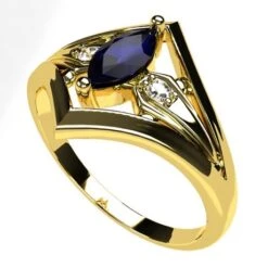Bague Saphir Marquise