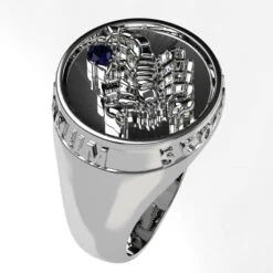 Bague Scorpion -Vivalatina Boutiqe Bague scorpion argent saphir 2