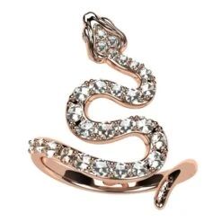 Bague Serpent En Or Et Diamant Pour Femme 20 Bague Serpent En Or Et Diamant Pour Femme -Vivalatina Boutiqe Bague serpent diamant 1