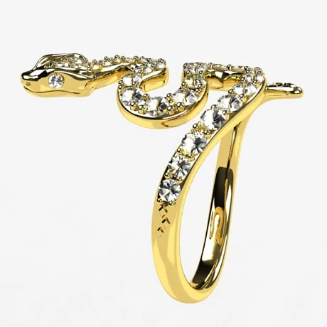 Bague Serpent En Or Et Diamant Pour Femme 10 Bague Serpent En Or Et Diamant Pour Femme – Image 8
