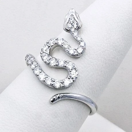 Bague Serpent En Or Et Diamant Pour Femme 14 Bague Serpent En Or Et Diamant Pour Femme – Image 12