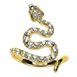 Bague Serpent En Or Et Diamant Pour Femme 19 Bague Serpent En Or Et Diamant Pour Femme -Vivalatina Boutiqe Bague serpent diamant 9