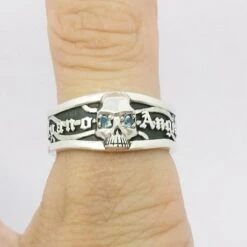 Bague Tête De Mort Pour Femme -Vivalatina Boutiqe Bague tete de mort femme 7