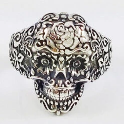 Bague Tête De Mort Mexicaine 12 Bague Tête De Mort Mexicaine -Vivalatina Boutiqe Bague tete de mort mexicaine calavera 1