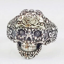 Bague Tête De Mort Mexicaine 11 Bague Tête De Mort Mexicaine -Vivalatina Boutiqe Bague tete de mort mexicaine calavera 2