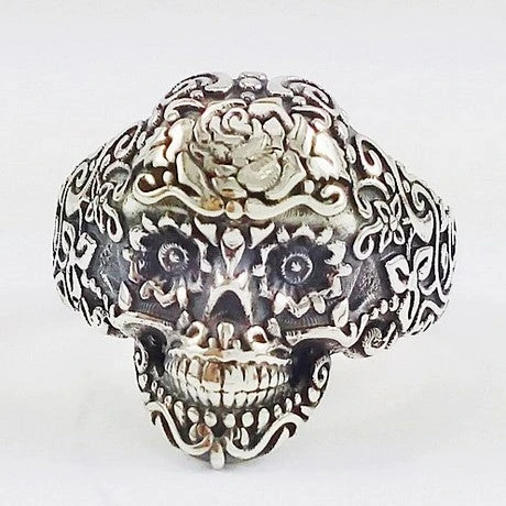 Bague Tête De Mort Mexicaine 4 Bague Tête De Mort Mexicaine – Image 2
