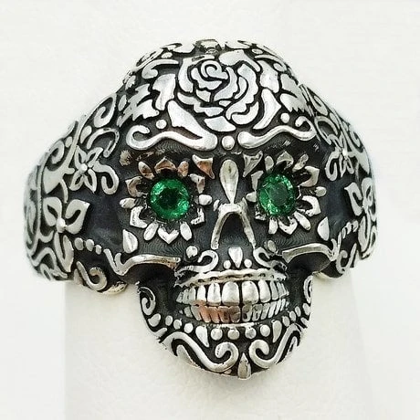 Bague Tête De Mort Mexicaine 3 Bague Tête De Mort Mexicaine