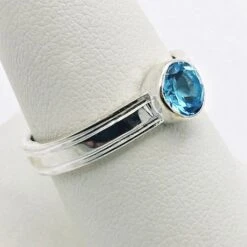 Bague Topaze Bleue -Vivalatina Boutiqe Bague topaze homme 3