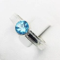 Bague Topaze Bleue -Vivalatina Boutiqe Bague topaze homme 5