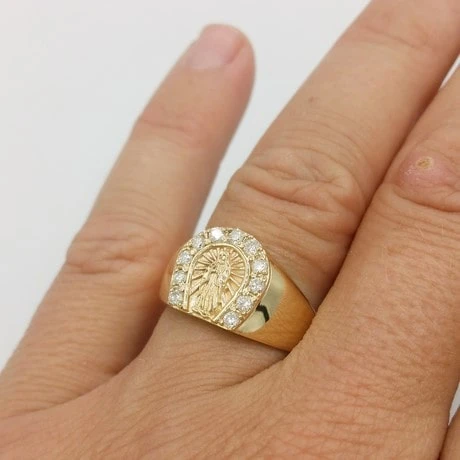 Bague Vierge Marie En Or 17 Bague Vierge Marie En Or – Image 15