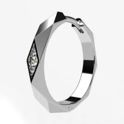 Boucle D'Oreille Anneau En Or Pour Homme Avec Diamants -Vivalatina Boutiqe Boucles oreilles anneau homme or 1