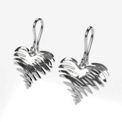 Boucles D'Oreilles Coeur En Or -Vivalatina Boutiqe Boucles oreilles coeur or 18k 3