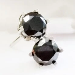 Boucles D'Oreilles Diamant Noir
