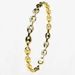 Bracelet Grain De Café En Or 18 Carats -Vivalatina Boutiqe Bracelet grain de cafe or 18 carats 4